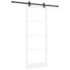 vidaXL Liukuovi ORKDAL Valkoinen ja musta 93 x 232 cm