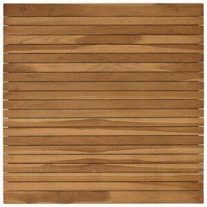 vidaXL P&ouml;yt&auml;levy 80 x 80 x 3,5 cm Neli&ouml; Tiikkipuu Luonnollinen