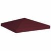 vidaXL Huvimajan katto 310 g / m&sup2; 3x3 m viininpunainen