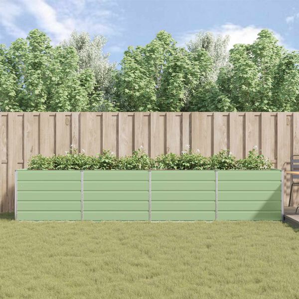 vidaXL Kukkalaatikko Pastelli vihre&auml; 195 x 100 x 45 cm