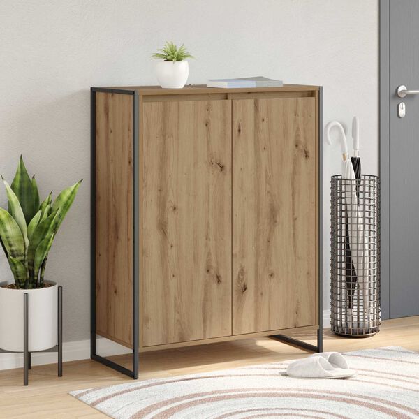 vidaXL Kenk&auml;kaappi ovella Taidekoivu 79 x 36 x 100 cm Tekninen puu