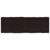 vidaXL P&ouml;yt&auml;levy ruskea 120x40x(2-6)cm k&auml;sitelty t&auml;ystammi el&auml;v&auml; reuna