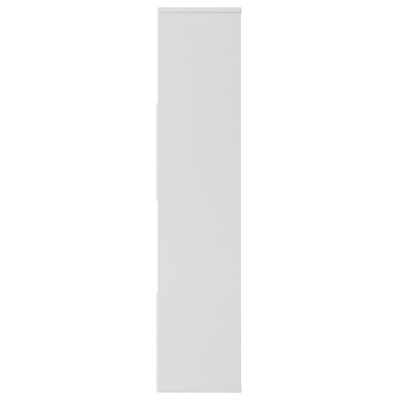 vidaXL Tilanjakaja/kirjahylly valkoinen 110x24x110 cm lastulevy