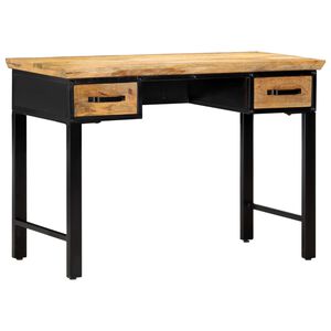 vidaXL Kirjoitusp&ouml;yt&auml; 110x50x76 cm t&auml;ysi mangopuu