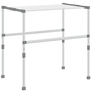 vidaXL Pyykinkuivausteline 83x(50-55)x(40-85) cm aluminium
