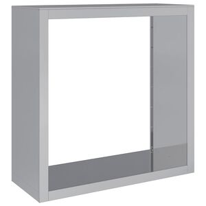 vidaXL Polttopuuteline 100x40x100 cm galvanoitu ter&auml;s