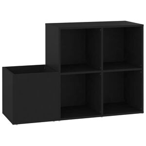 vidaXL Eteisen kenk&auml;kaappi musta 105x35,5x70 cm tekninen puu