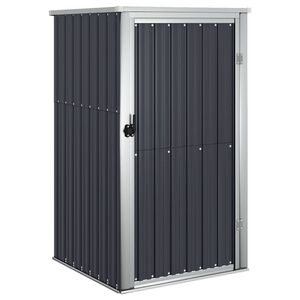 vidaXL Puutarhan ty&ouml;kaluvaja antrasiitti 88x89x161 cm galvanoitu ter&auml;s