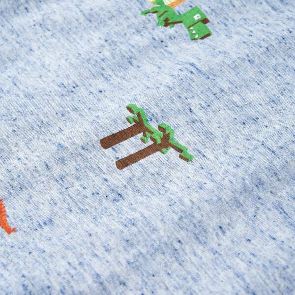 Lasten T-paita meleerattu sininen 104