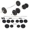 vidaXL K&auml;si- ja levypainosarja 30 kg