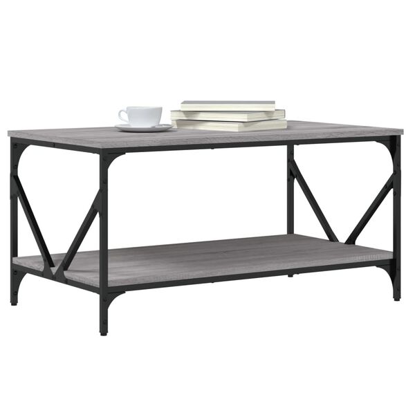 vidaXL Sohvap&ouml;yt&auml; harmaa Sonoma 90x50x45 cm tekninen puu