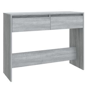 vidaXL Konsolip&ouml;yt&auml; harmaa Sonoma 100x35x76,5 cm tekninen puu