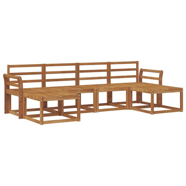 vidaXL Ulkosohvakokoelma 6 pcs Luonnollinen Tekninen puu