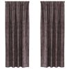 vidaXL Samettiverhot 2 kpl Ruskea 225 x 140 cm Sametti