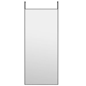vidaXL Ovipeili musta 40x100 cm lasi ja alumiini