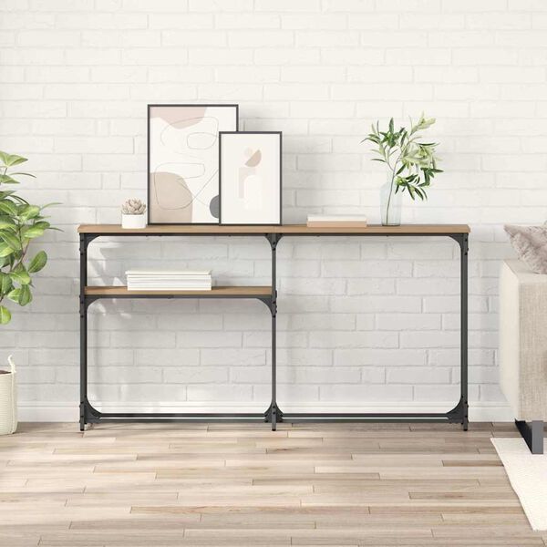 vidaXL Konsolip&ouml;yt&auml; Artisan tammi 145 x 22,5 x 75 cm Tekninen puu