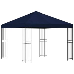 vidaXL Huvimaja 3 x 3 m Sininen Polyesteri ja ter&auml;s 190 gsm