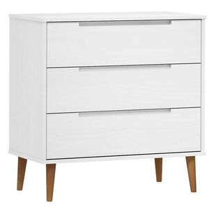 vidaXL Kaappi MOLDE valkoinen 80x40x80 cm t&auml;ysi m&auml;nty