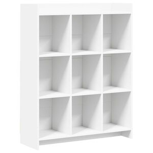 vidaXL Kirjahylly valkoinen 87,5 x 30 x 111 cm Tekninen puu