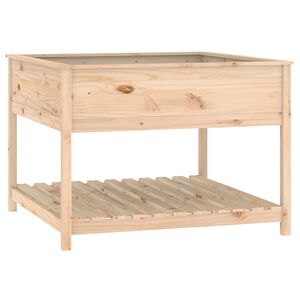 vidaXL Kukkalaatikko hyllyll&auml; 111,5x111,5x81 cm t&auml;ysi m&auml;nty