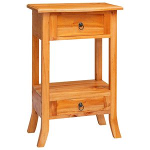 vidaXL Konsolip&ouml;yt&auml; laatikon kanssa Luonnollinen 50,5 x 30 x 75,5 cm