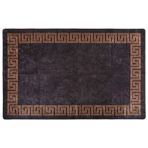 vidaXL Matto pest&auml;v&auml; 80x150 cm musta ja kulta