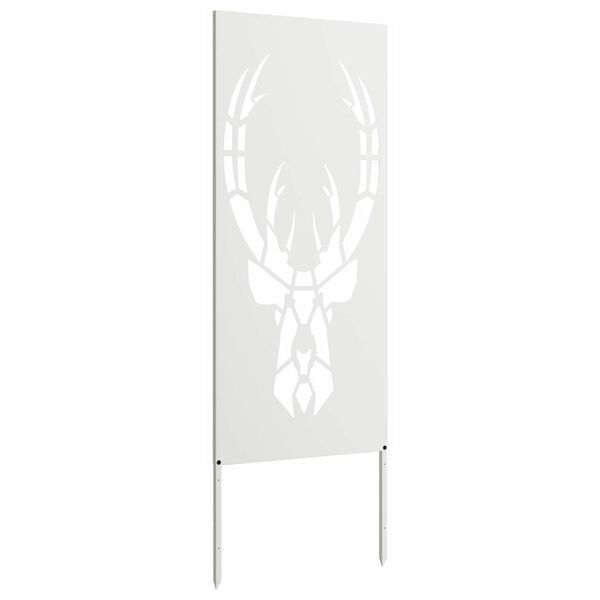 vidaXL Puutarhan yksityisyyden verho El&auml;inkuvio Valkoinen 50 x 140 cm