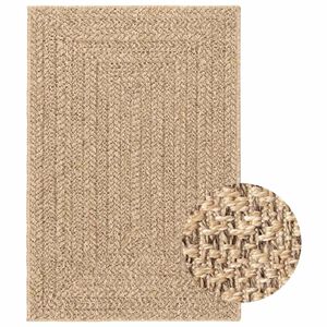 vidaXL Matto ZIZUR 140x200 cm juuttityyli sis&auml;- ja ulkok&auml;ytt&ouml;&ouml;n