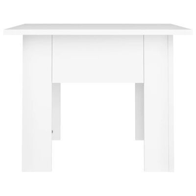 vidaXL Sohvapöytä valkoinen 55x55x42 cm lastulevy
