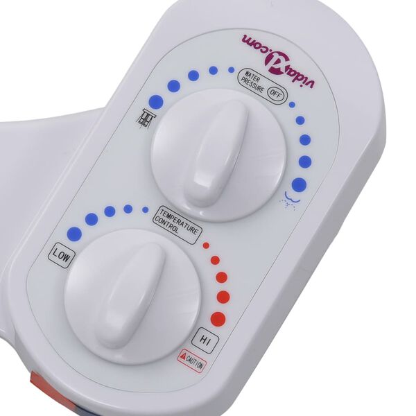 vidaXL Bidee WC-istuimen lisälaite kuuma ja kylmä vesi yksi suutin