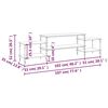 vidaXL TV-taso savutammi 197x35x52 cm tekninen puu