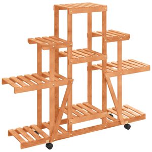 vidaXL Kukkateline py&ouml;rill&auml; 110x25x101 cm t&auml;ysi kuusi