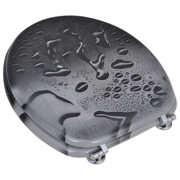 vidaXL WC-istuimet hard-close kansilla 2 kpl MDF vesikuosi