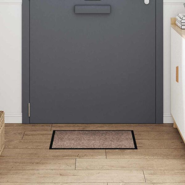 vidaXL Ovenmatto Beige 60 x 40 x 1.2 cm Teddykangas