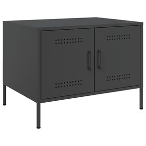 vidaXL Sohvap&ouml;yt&auml; musta 68x50x50,5 cm ter&auml;s
