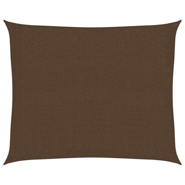 vidaXL Aurinkopurje 160 g/m&sup2; ruskea 2,5x3 m HDPE