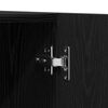 vidaXL Vaatekaappi ovella Musta tammi. 90 x 52 x 200 cm Tekninen puu