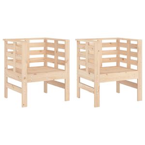 vidaXL Puutarhatuolit 2 kpl 61,5x53x71 cm t&auml;ysi m&auml;nty