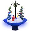 vidaXL Lunta satava joulukuusi sateenvarjopohjalla sininen 75 cm PVC
