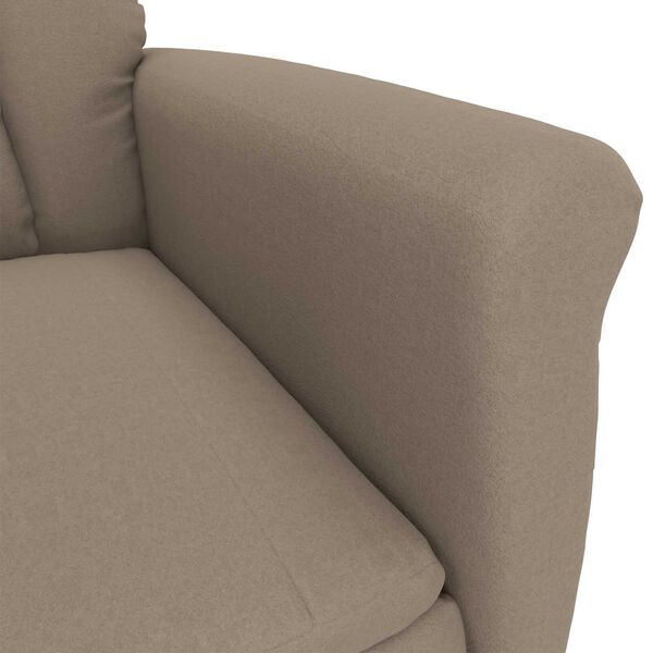 vidaXL Tuoli Taupe Harmaanruskea 70.5 x 96.5 x 95 cm Polyesteri