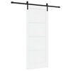 vidaXL Liukuovi 83 x 202 cm T&auml;ysi m&auml;nty Valkoinen ja musta