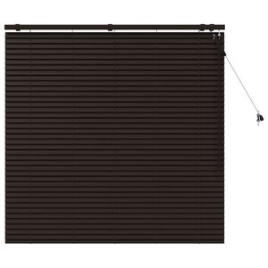 vidaXL Venezia-verho Tumma ruskea 130 x 130 cm 35 mm