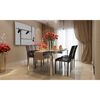 vidaXL Ruokatuolit 4 pcs Musta 46 x 38,5 x 91 cm Keinonahka