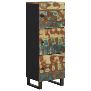 vidaXL Senkki 3 ovella 40x33x110 cm kierr&auml;tetty t&auml;yspuu ja rauta