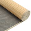 vidaXL Matto suorakaide vaalea luonnollinen 80x100 cm bambu