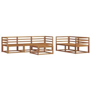 vidaXL Ulkosohvakokoelma 6 pcs Luonnollinen Tihe&auml; akasiapuu