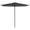 vidaXL Puutarhavarjo 270 x 270 cm Polyesteri Suorakaide Antrasiitti
