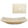vidaXL Pesuallas marmori 50x35x12 cm kerma