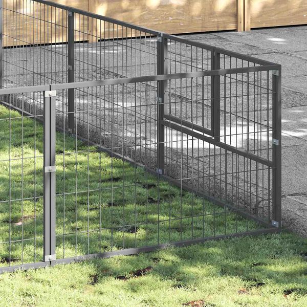 vidaXL Koiranh&auml;kki hopea 50 m&sup2; ter&auml;s