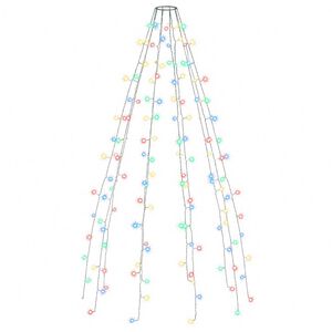 vidaXL Joulukuusen valoverkko 150 LED-valoa v&auml;rik&auml;s 150 cm